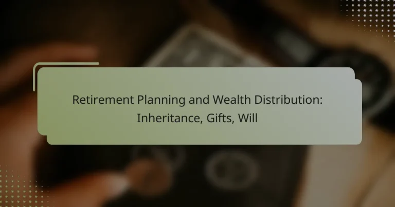 Retirement Planning and Wealth Distribution: Inheritance, Gifts, Will